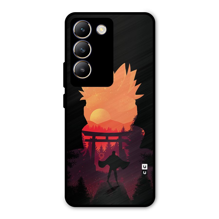 Naruto Anime Sunset Art Metal Back Case for Vivo Y200e