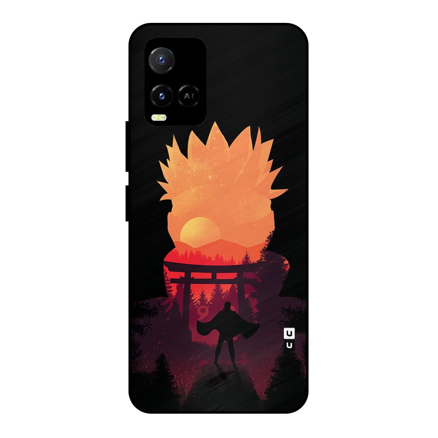 Naruto Anime Sunset Art Metal Back Case for Vivo Y21T