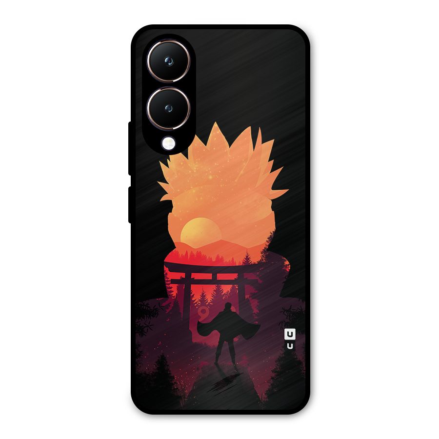 Naruto Anime Sunset Art Metal Back Case for Vivo Y28