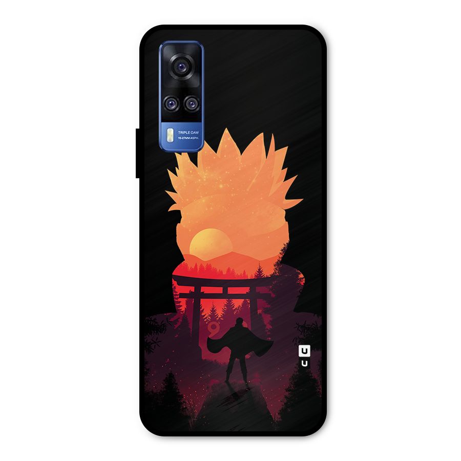 Naruto Anime Sunset Art Metal Back Case for Vivo Y31