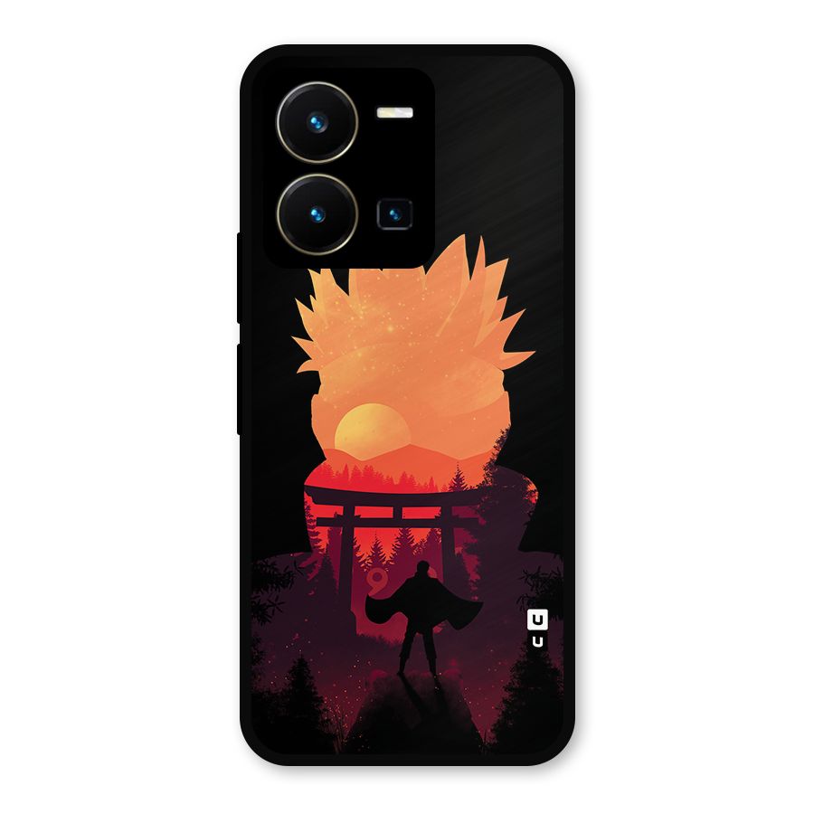 Naruto Anime Sunset Art Metal Back Case for Vivo Y35