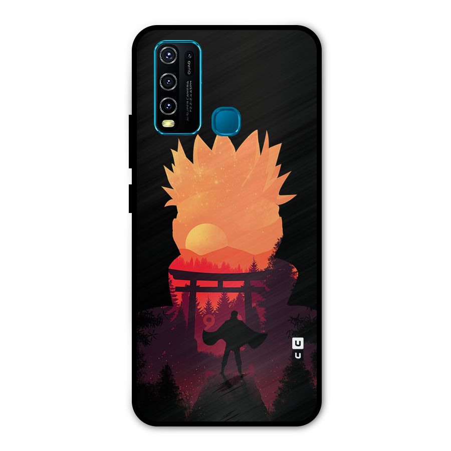 Naruto Anime Sunset Art Metal Back Case for Vivo Y50