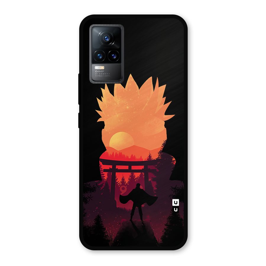 Naruto Anime Sunset Art Metal Back Case for Vivo Y73