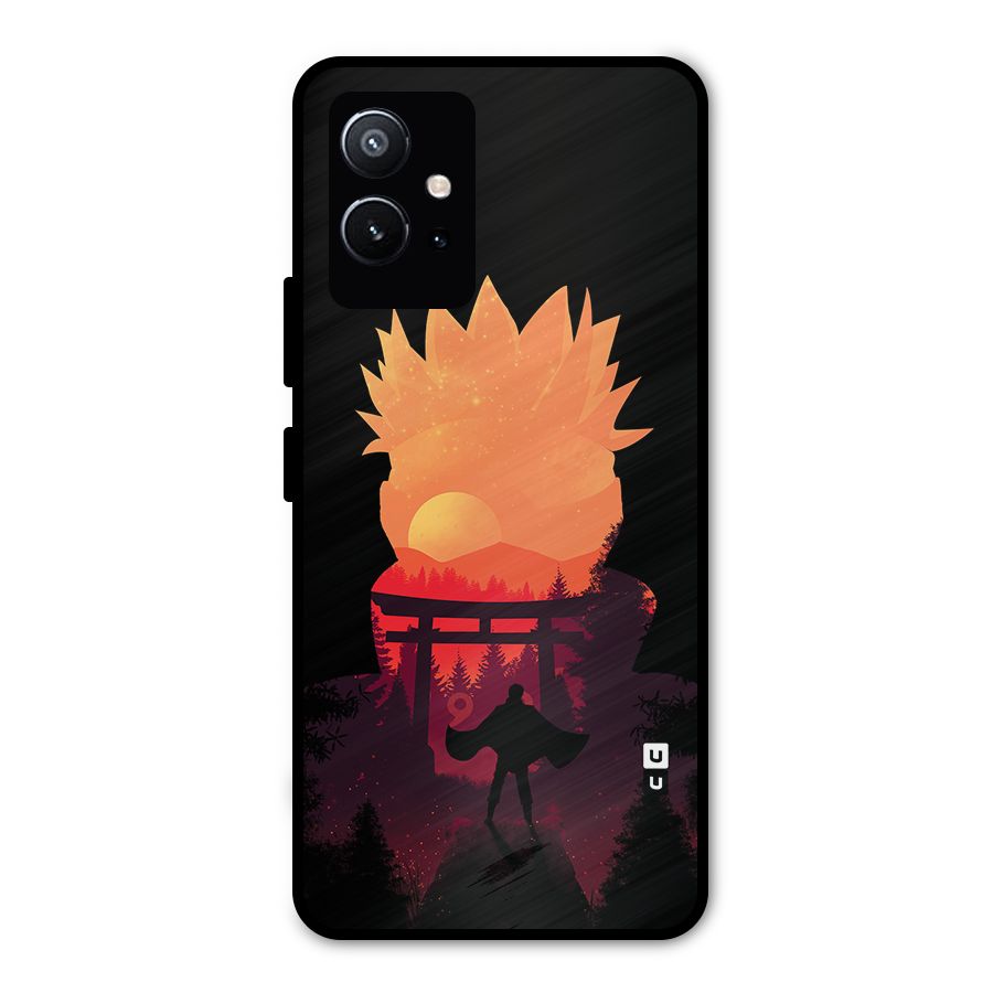 Naruto Anime Sunset Art Metal Back Case for Vivo Y75 5G