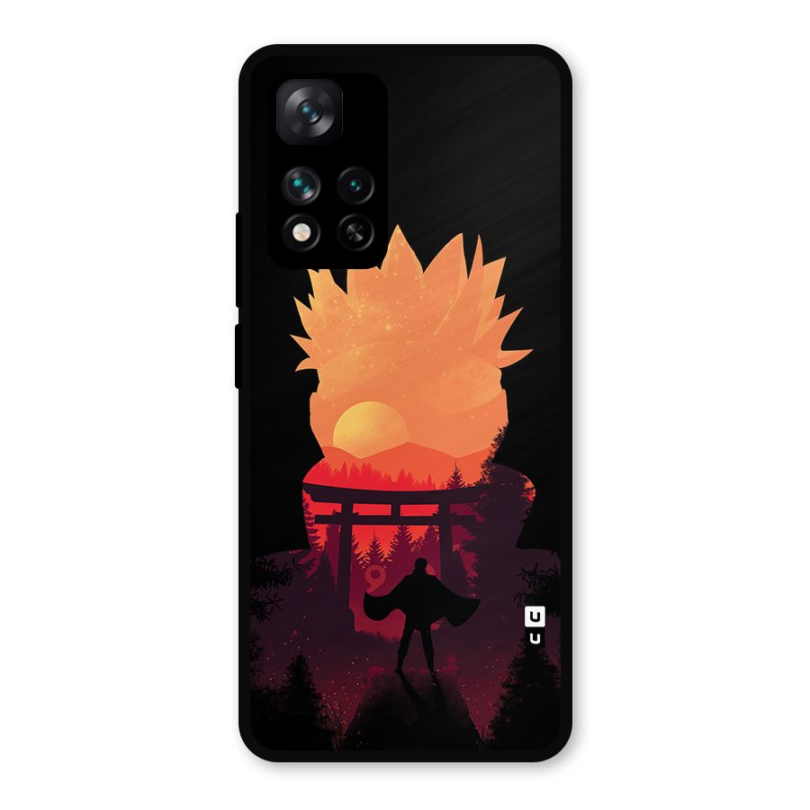 Naruto Anime Sunset Art Metal Back Case for Xiaomi 11i Hypercharge 5G