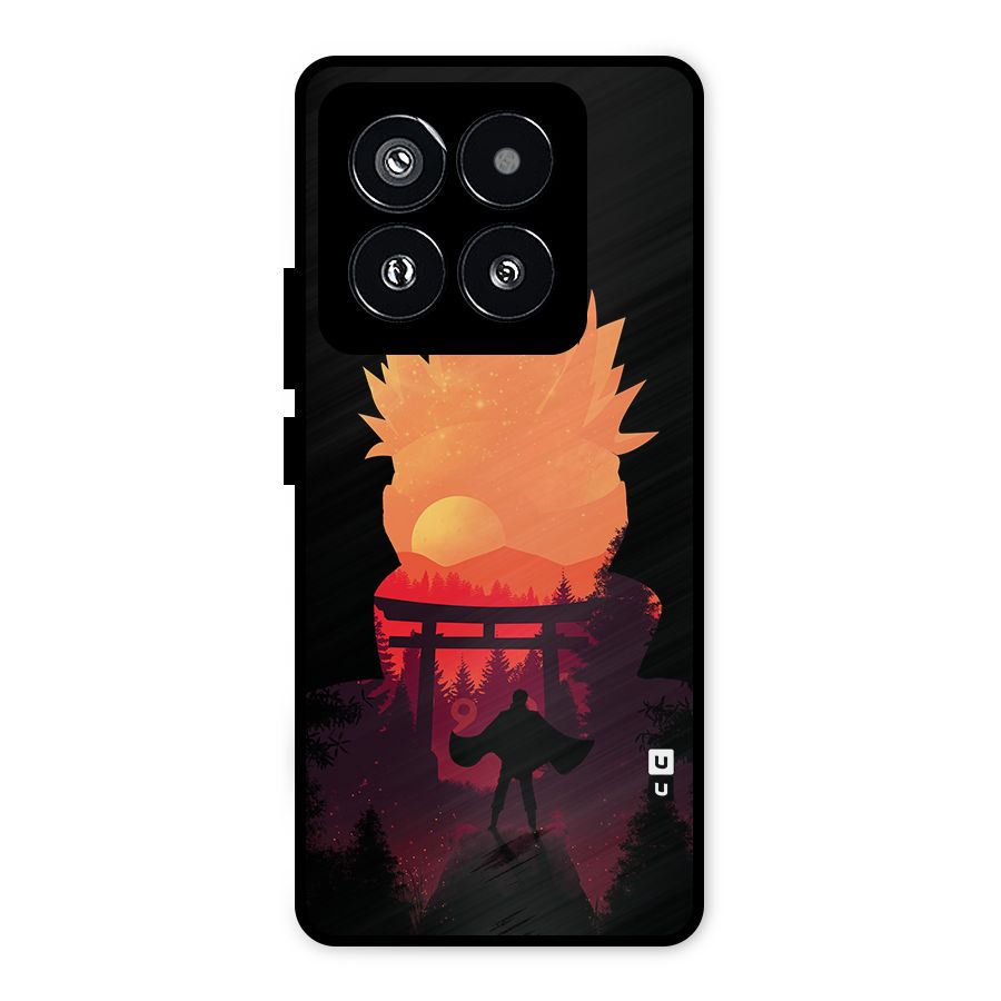 Naruto Anime Sunset Art Metal Back Case for Xiaomi 14 Pro