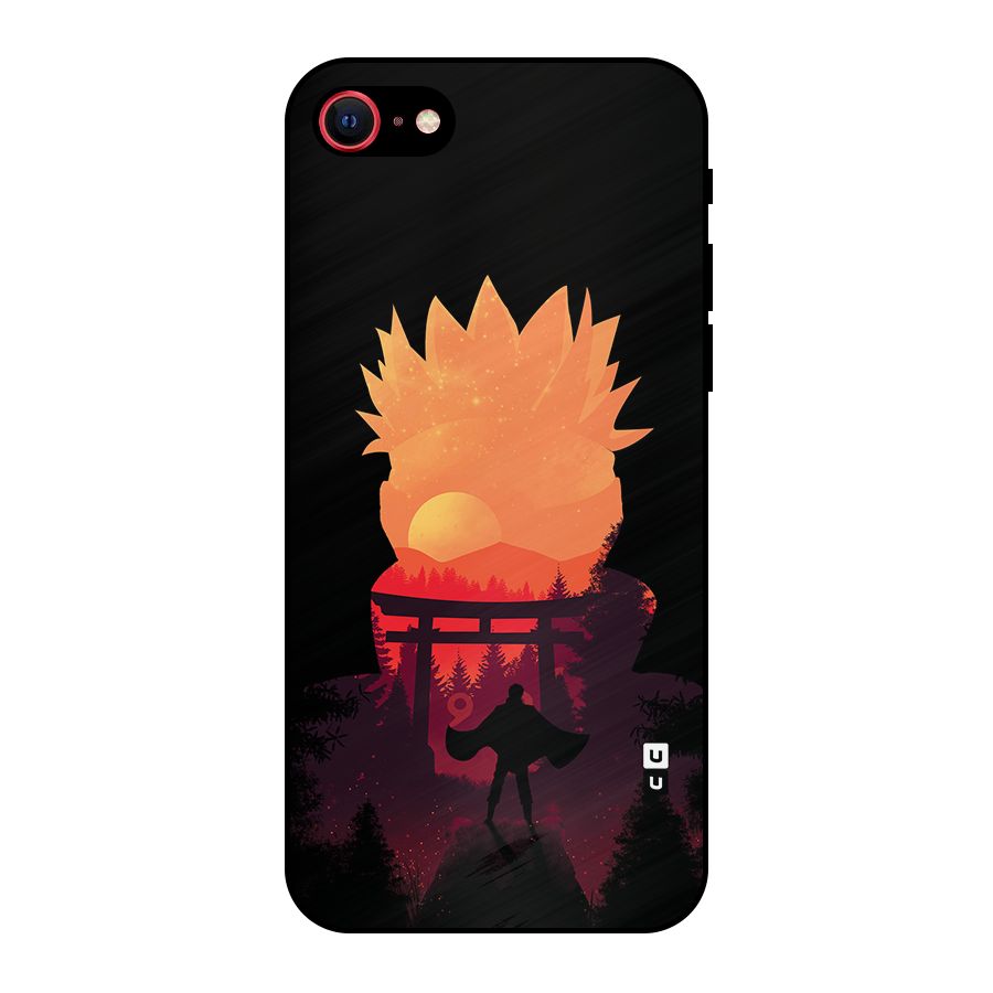 Naruto Anime Sunset Art Metal Back Case for iPhone 7