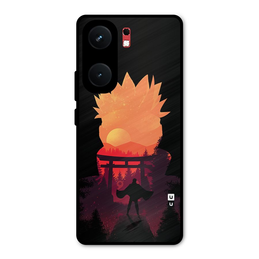 Naruto Anime Sunset Art Metal Back Case for iQOO Neo 9 Pro