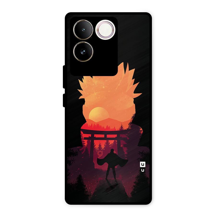 Naruto Anime Sunset Art Metal Back Case for iQOO Z7 Pro