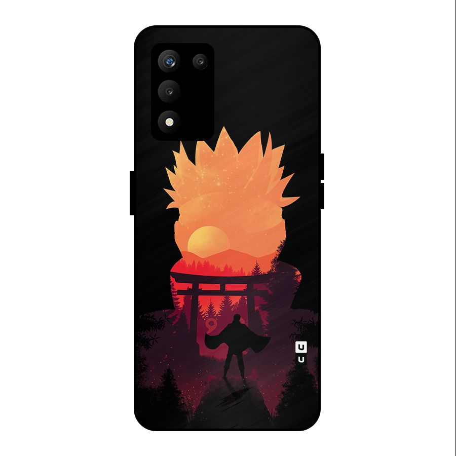 Naruto Anime Sunset Art Metal Back Case for realme 9 5G SE