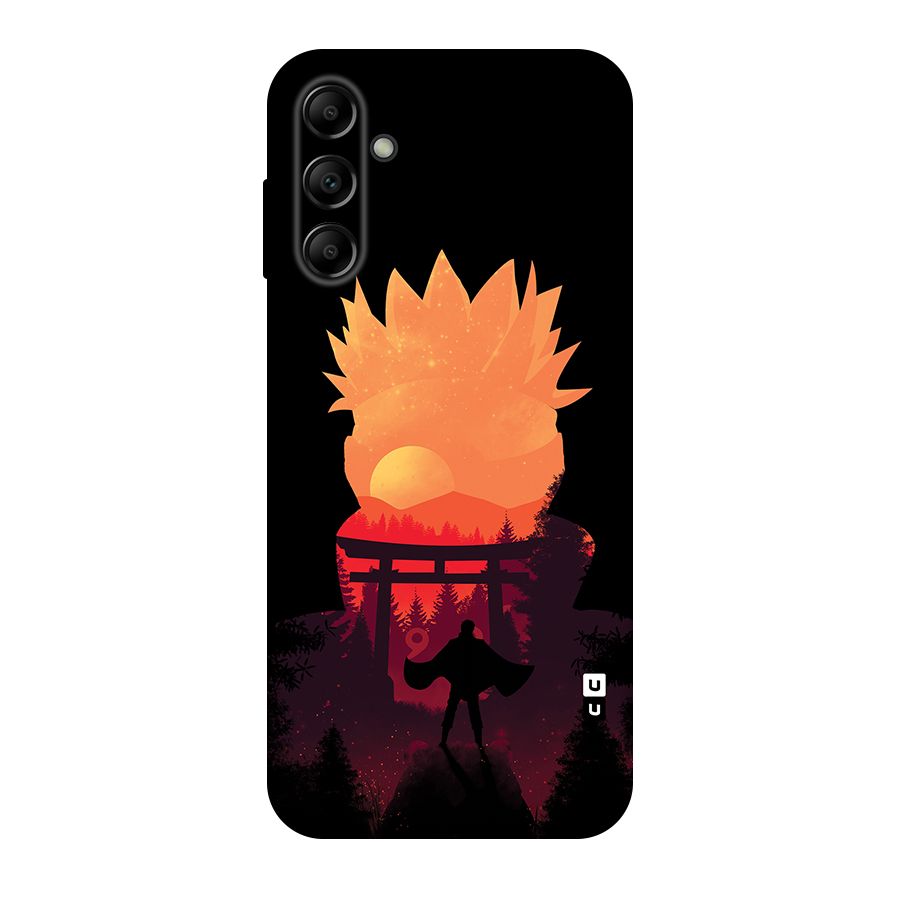 Naruto Anime Sunset Art Original Polycarbonate Back Case for Galaxy A14 5G