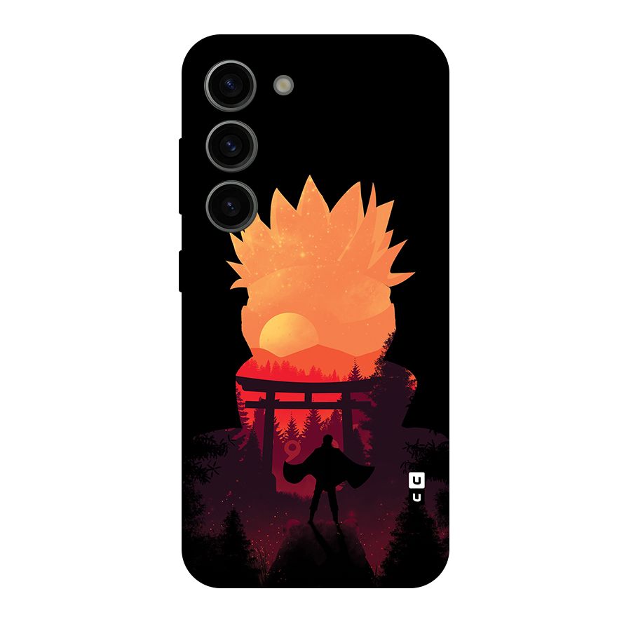 Naruto Anime Sunset Art Original Polycarbonate Back Case for Galaxy S23