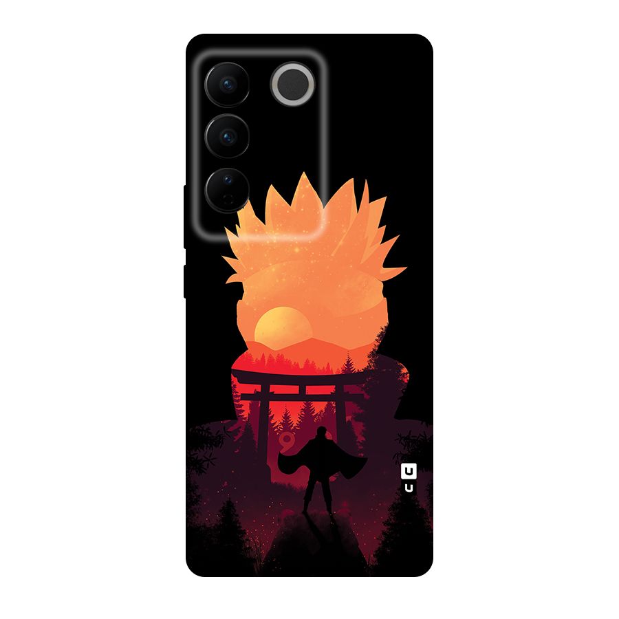 Naruto Anime Sunset Art Original Polycarbonate Back Case for Vivo V27