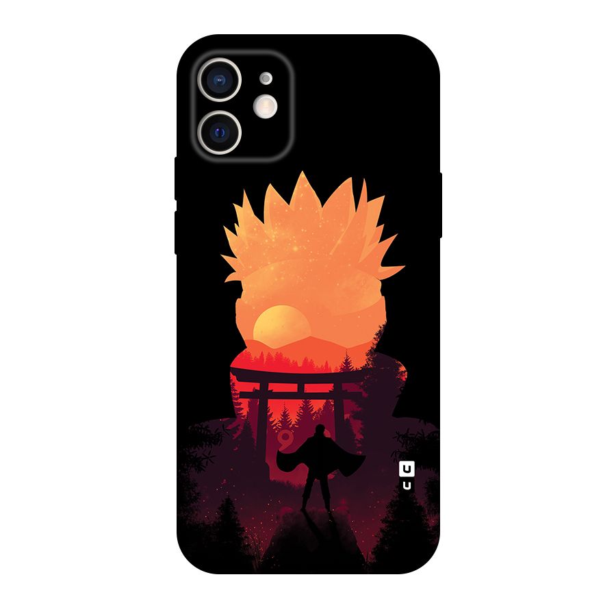 Naruto Anime Sunset Art Original Polycarbonate Back Case for iPhone 12