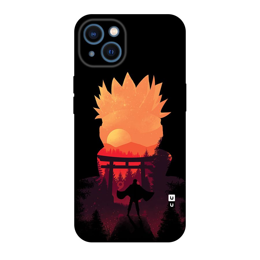 Naruto Anime Sunset Art Original Polycarbonate Back Case for iPhone 13