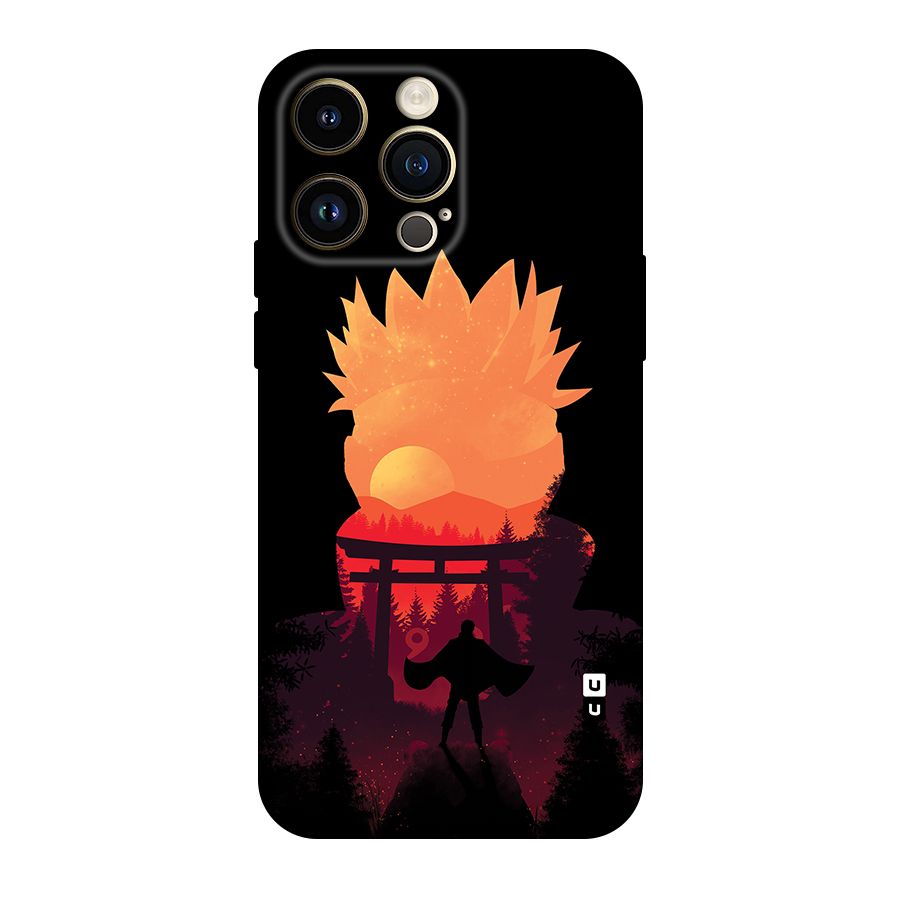 Naruto Anime Sunset Art Original Polycarbonate Back Case for iPhone 14 Pro Max