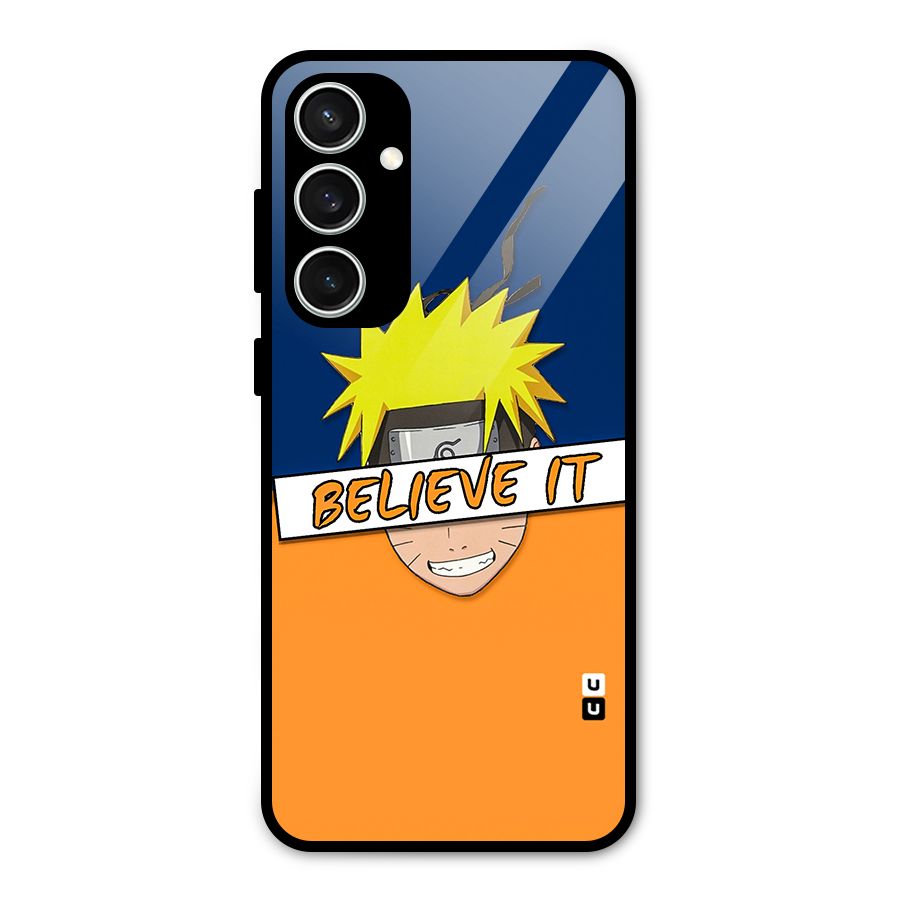 Naruto Believe It Glass Back Case for Galaxy S23 FE