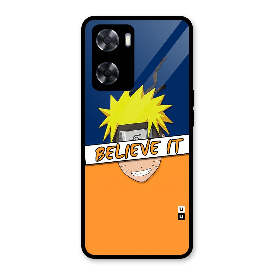 Naruto Believe It Glass Back Case for OnePlus Nord N20 SE