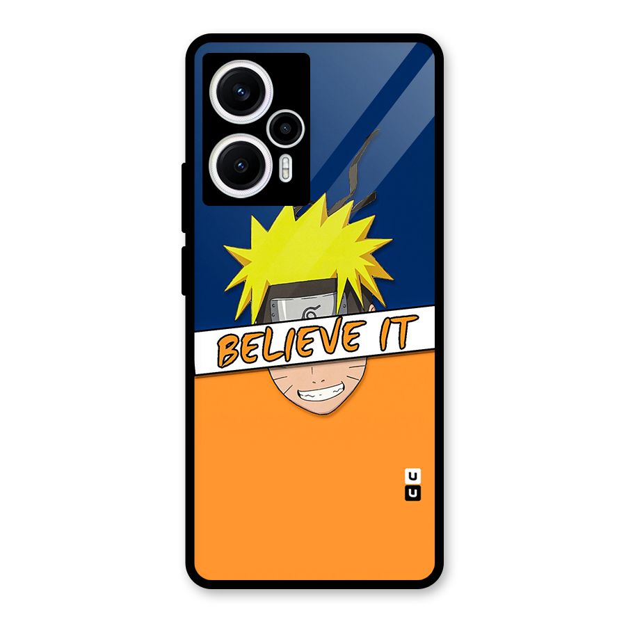 Naruto Believe It Glass Back Case for Poco F5