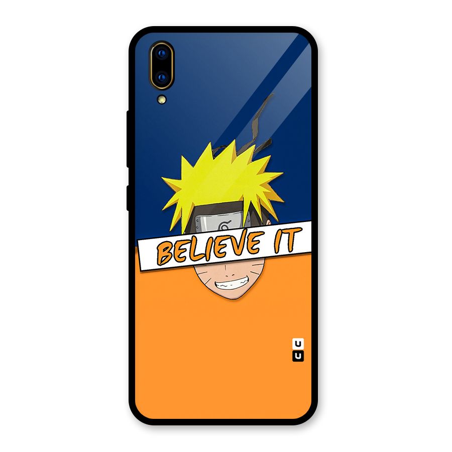 Naruto Believe It Glass Back Case for Vivo V11 Pro