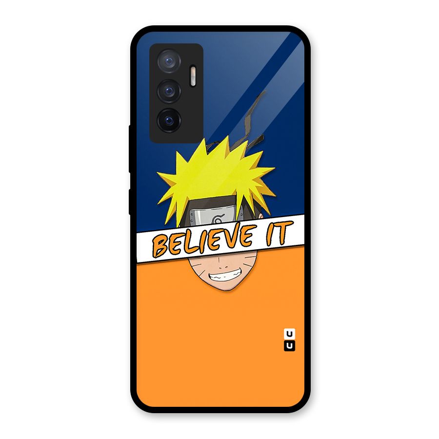 Naruto Believe It Glass Back Case for Vivo V23e