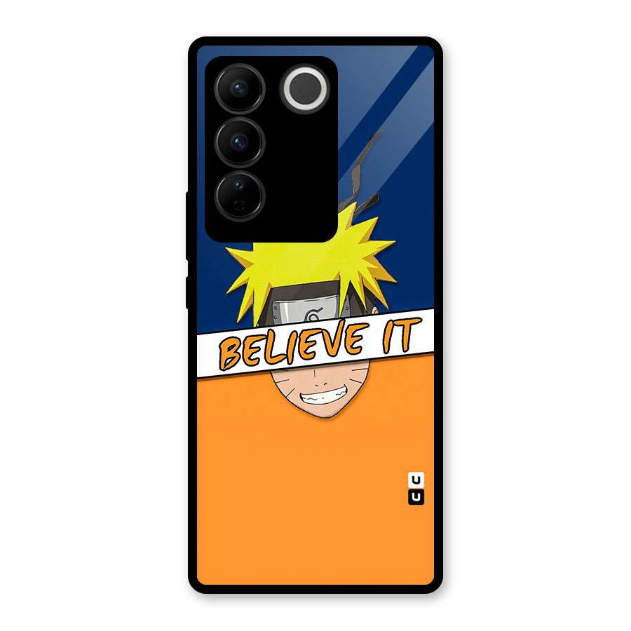 Naruto Believe It Glass Back Case for Vivo V27