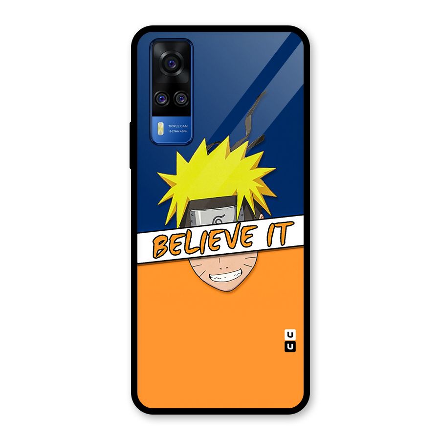 Naruto Believe It Glass Back Case for Vivo Y31