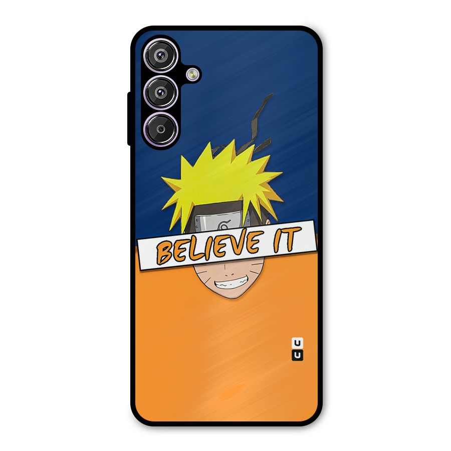 Naruto Believe It Metal Back Case for Galaxy M15