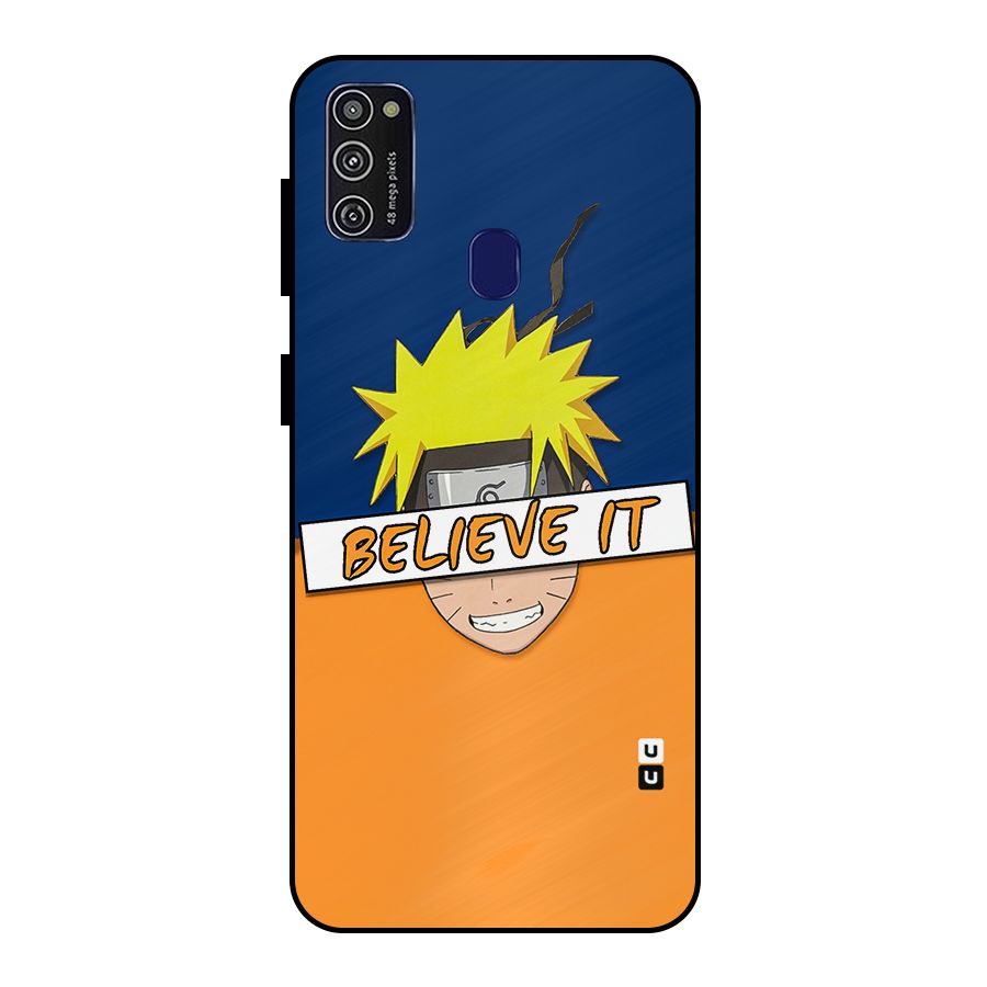Naruto Believe It Metal Back Case for Galaxy M21