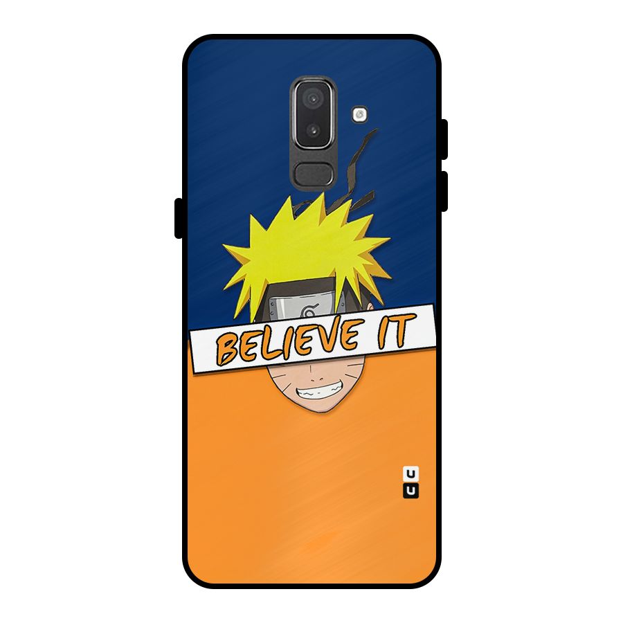 Naruto Believe It Metal Back Case for Galaxy On8 (2018)