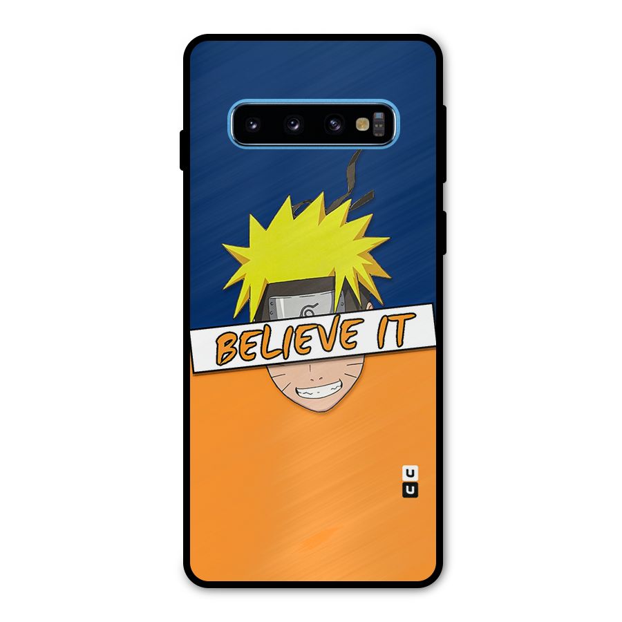 Naruto Believe It Metal Back Case for Galaxy S10