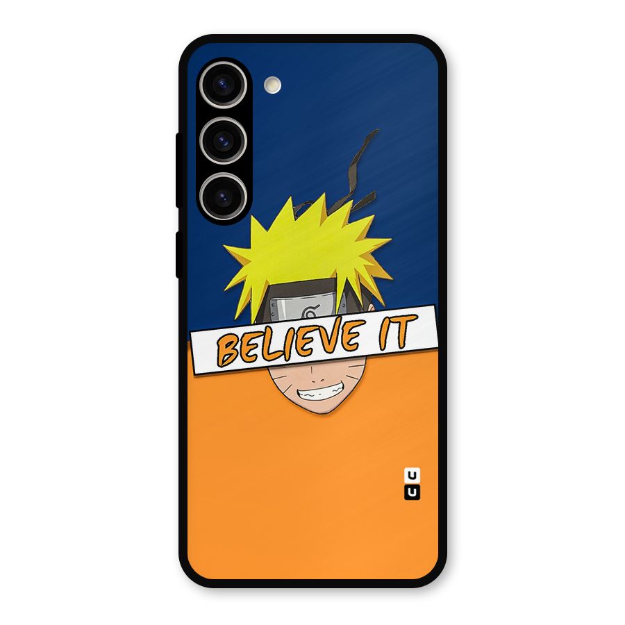 Naruto Believe It Metal Back Case for Galaxy S23 Plus