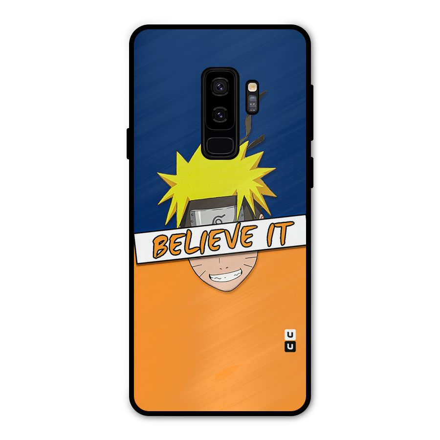 Naruto Believe It Metal Back Case for Galaxy S9 Plus