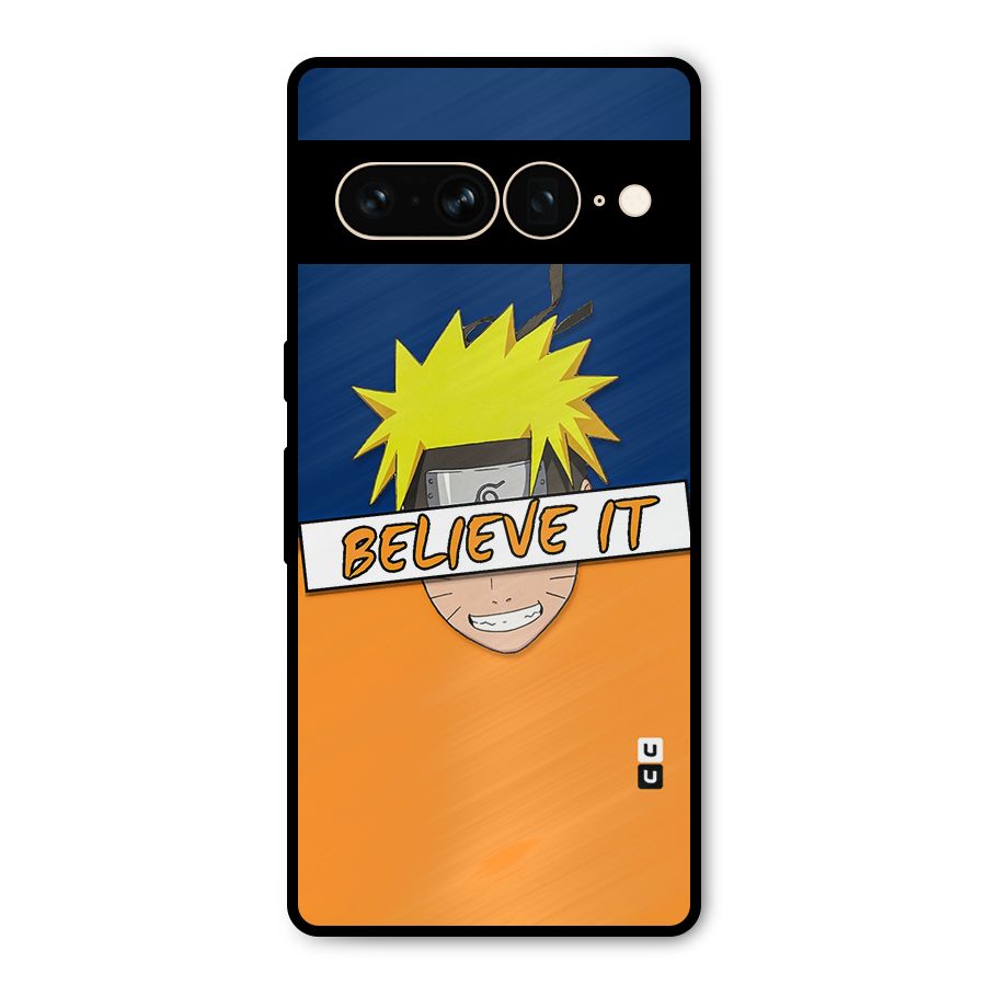 Naruto Believe It Metal Back Case for Google Pixel 7 Pro