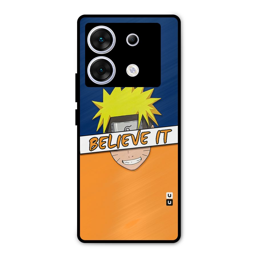 Naruto Believe It Metal Back Case for Infinix Zero 30 5G