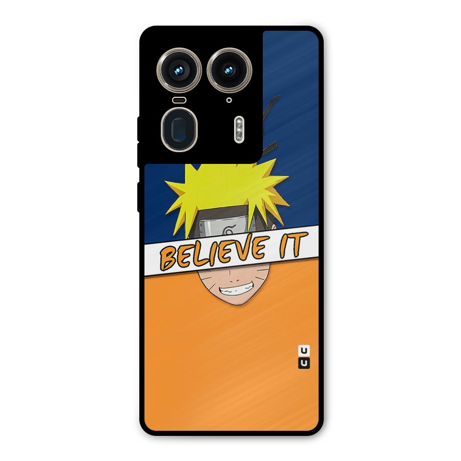 Naruto Believe It Metal Back Case for Motorola Edge 50 Ultra