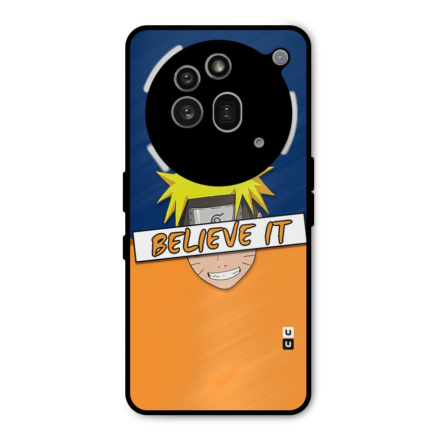 Naruto Believe It Metal Back Case for Nothing Phone 3a Pro
