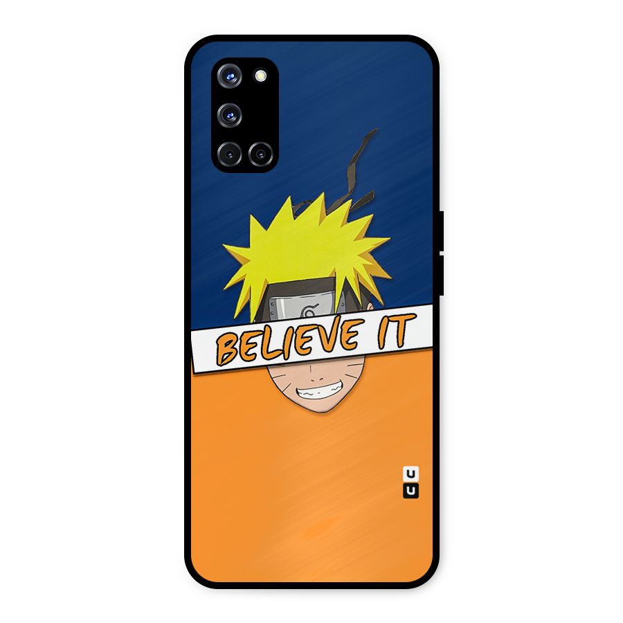Naruto Believe It Metal Back Case for Oppo A52