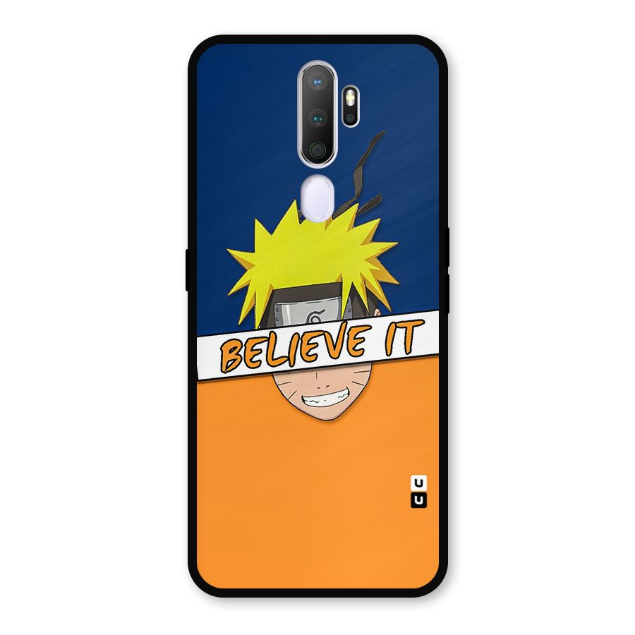 Naruto Believe It Metal Back Case for Oppo A9 (2020)