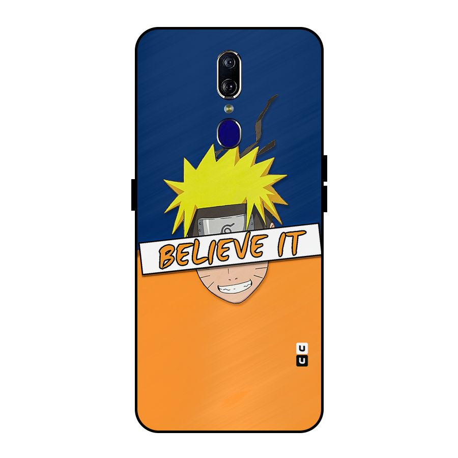 Naruto Believe It Metal Back Case for Oppo F11