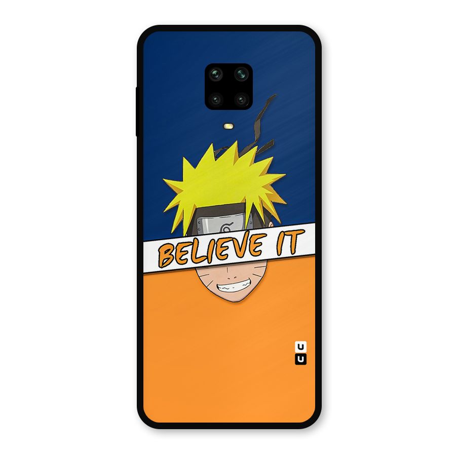 Naruto Believe It Metal Back Case for Poco M2 Pro