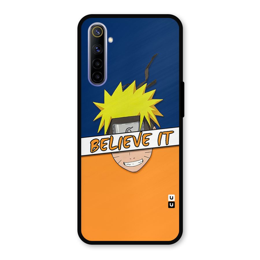Naruto Believe It Metal Back Case for Realme 6i