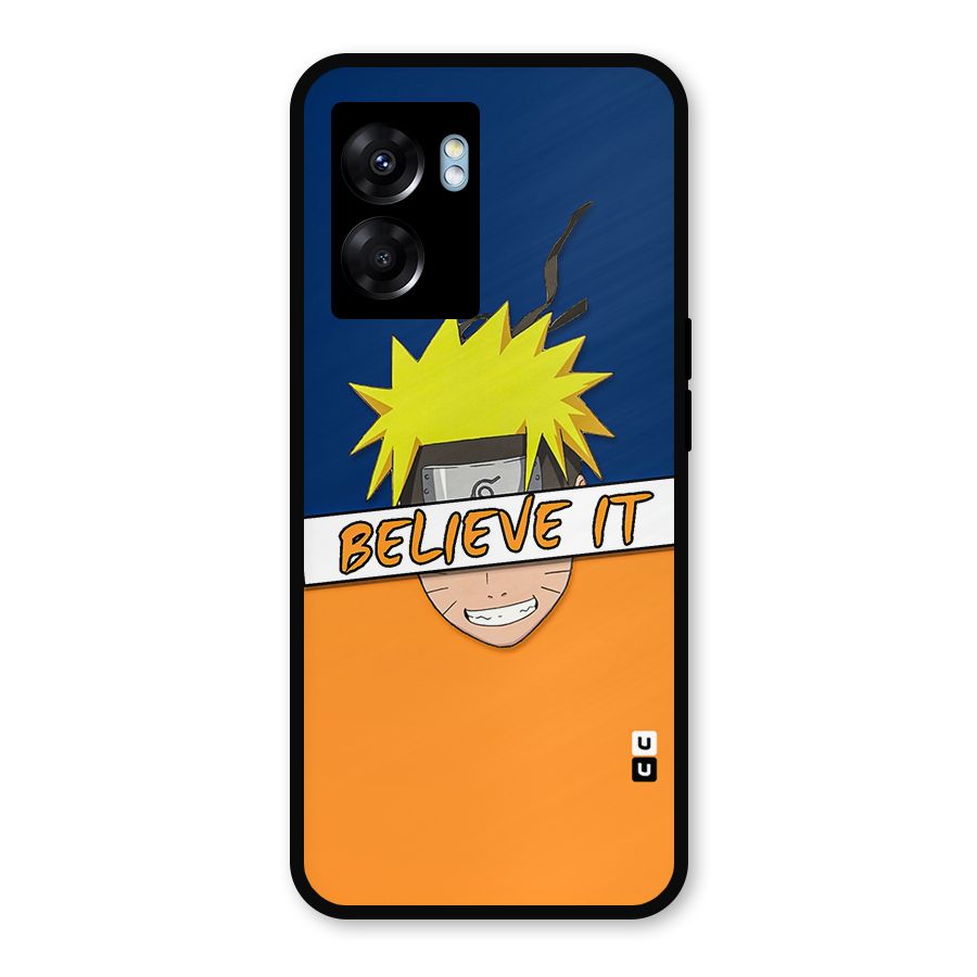 Naruto Believe It Metal Back Case for Realme Narzo 50 5G