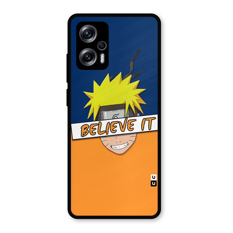 Naruto Believe It Metal Back Case for Redmi K50i