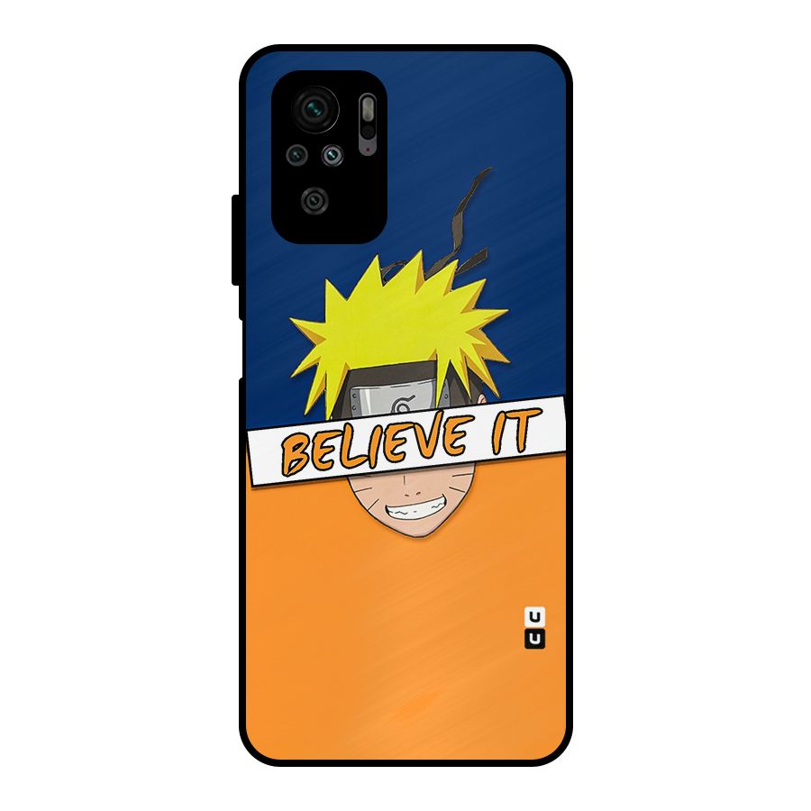 Naruto Believe It Metal Back Case for Redmi Note 10S