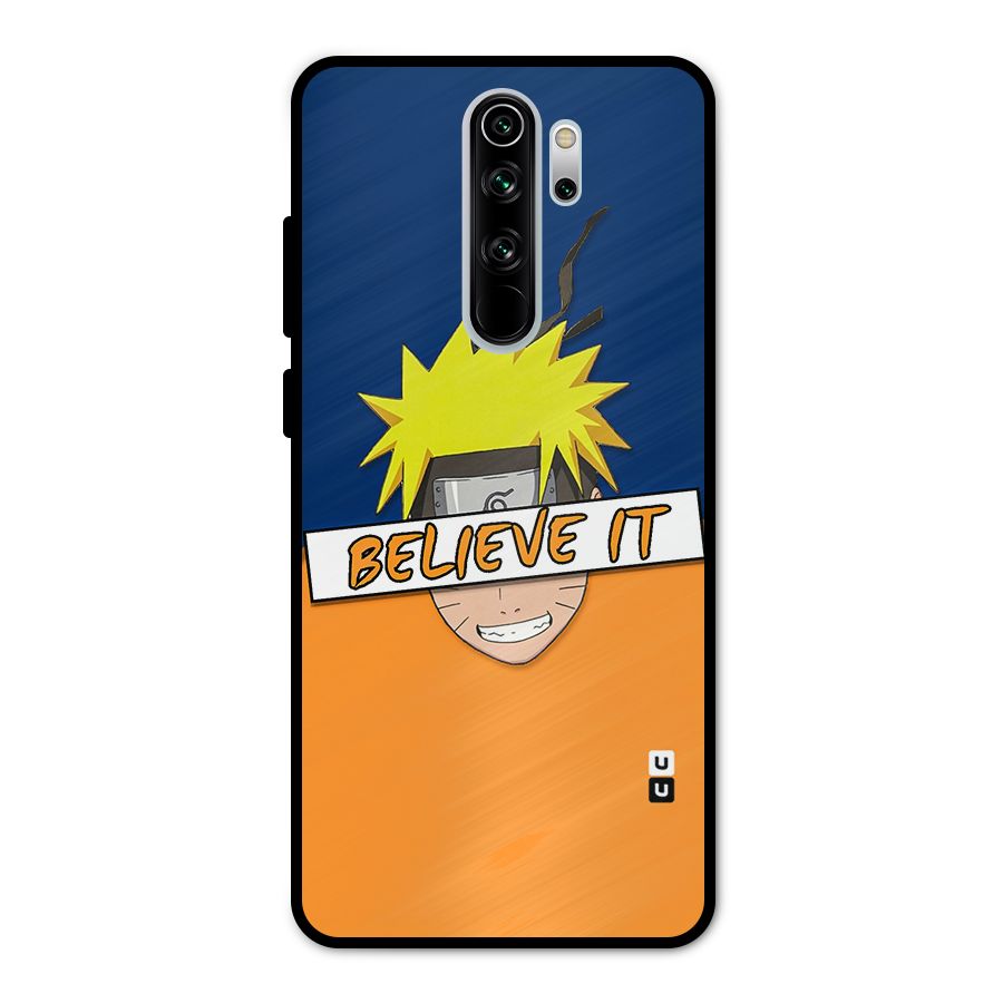 Naruto Believe It Metal Back Case for Redmi Note 8 Pro
