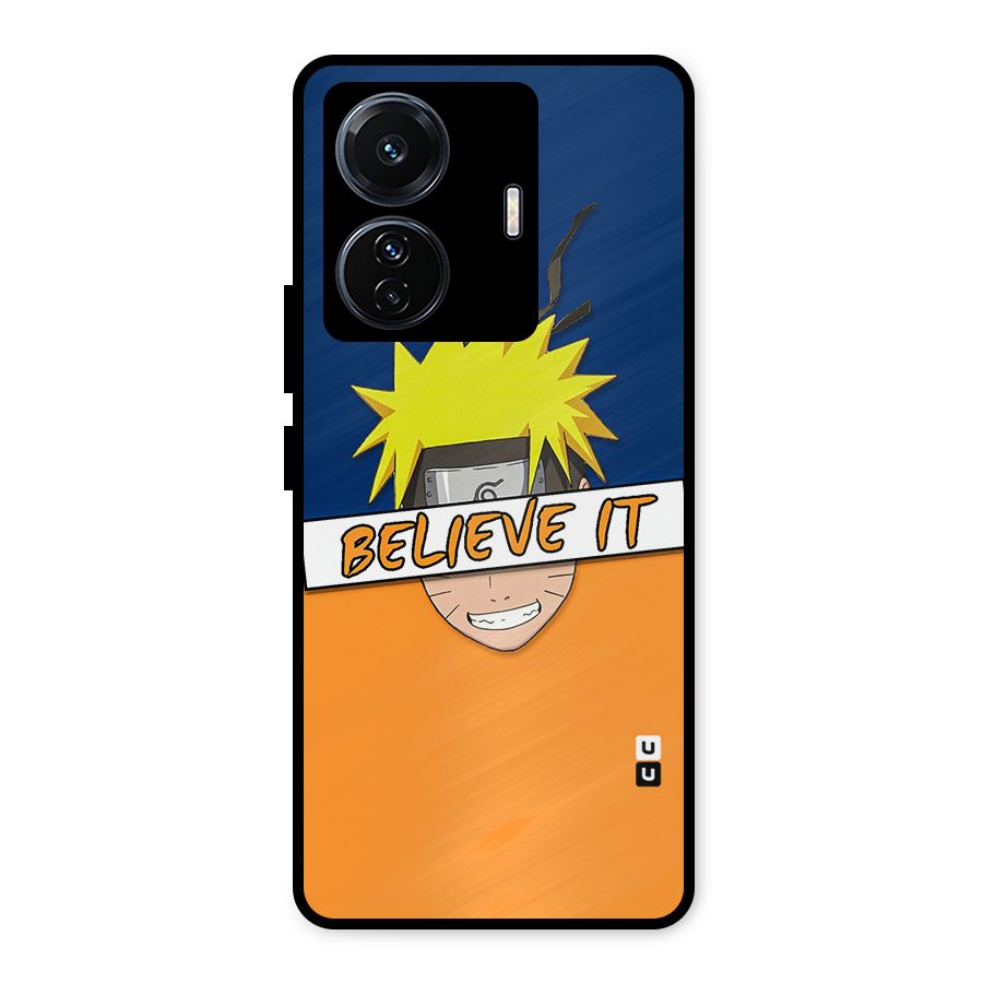 Naruto Believe It Metal Back Case for Vivo T1 Pro