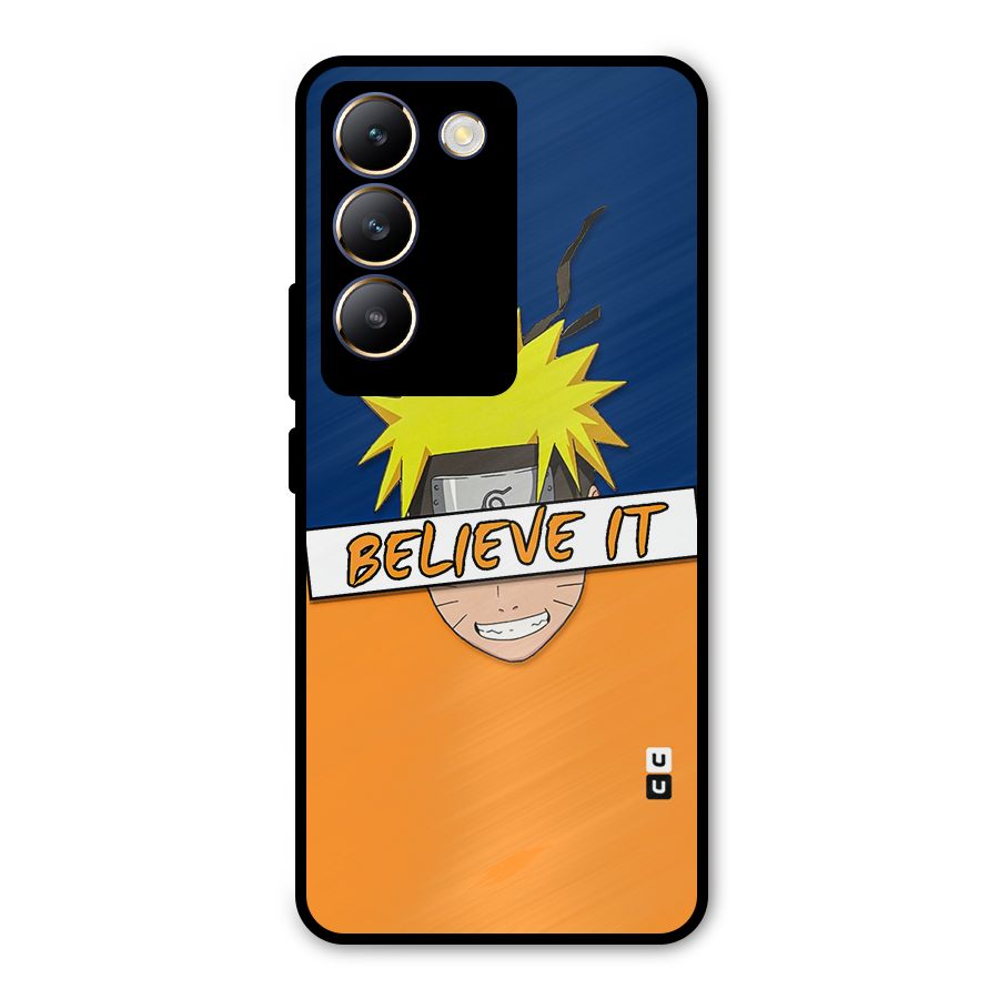 Naruto Believe It Metal Back Case for Vivo T3 5G