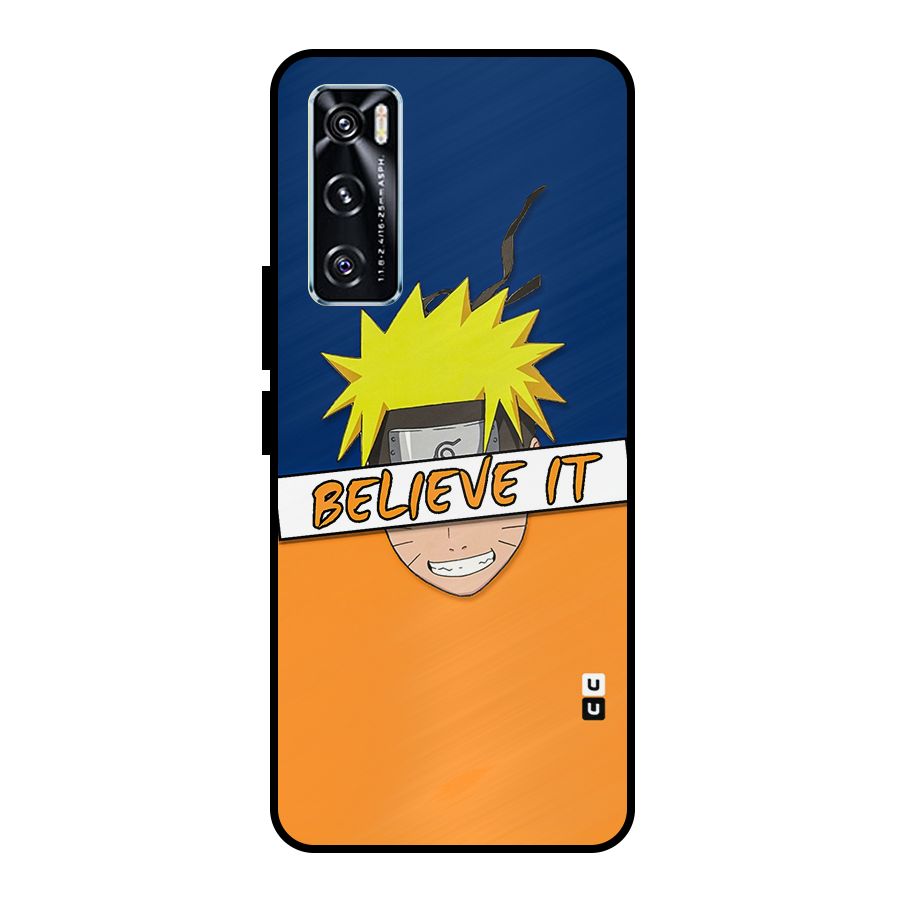Naruto Believe It Metal Back Case for Vivo V20 SE