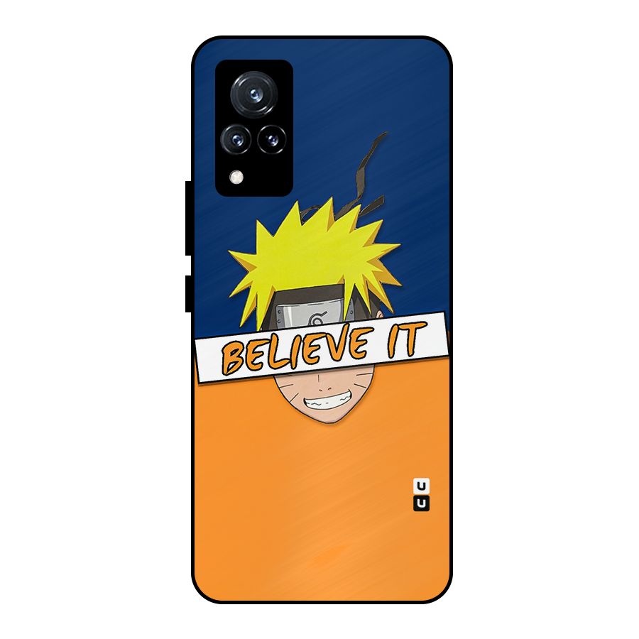Naruto Believe It Metal Back Case for Vivo V21 5G